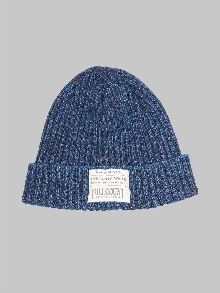 Fullcount Rib Watch Cap Indigo front