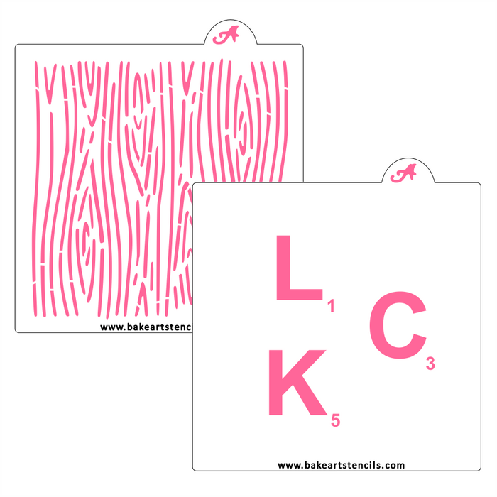 Game Letters Cookie Set - LUCK bakeartstencils