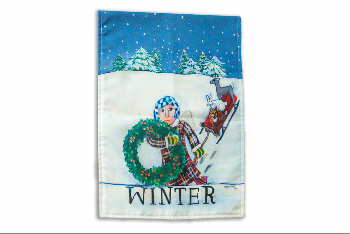 Garden Flags - Angel Series - Winter