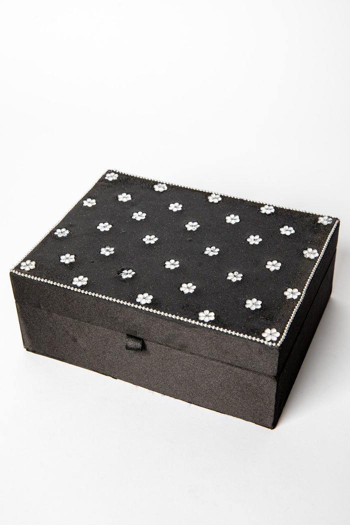 Glitter Bindi Jewelry Box in Silver
