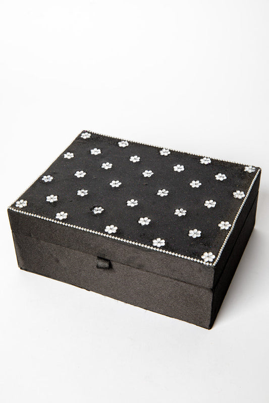 Glitter Bindi Jewelry Box in Silver