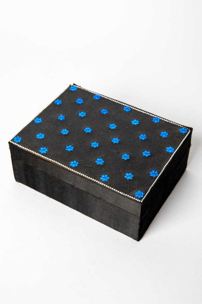 Glitter Bindi Jewelry Box in Blue