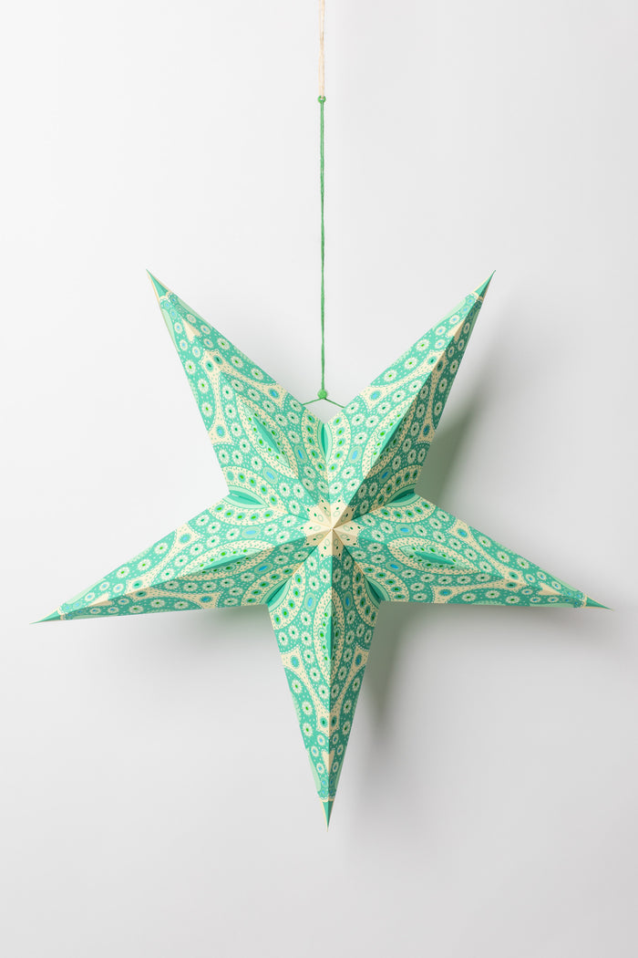 Green Paper Star