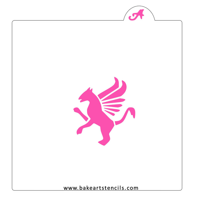 Gryphon Mythical Cookie Stencil bakeartstencil