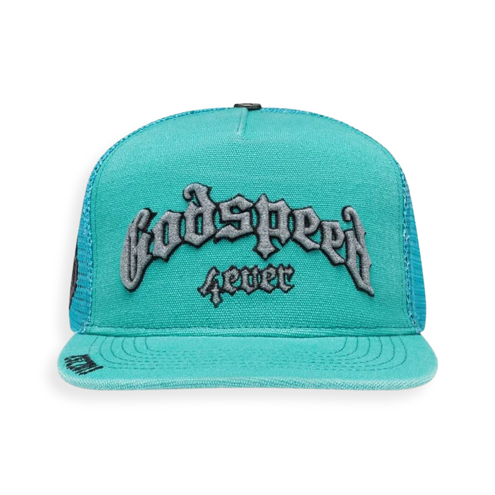 GS Forever Trucker Teal Washed Hat