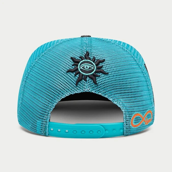GS Forever Trucker Teal Washed Hat