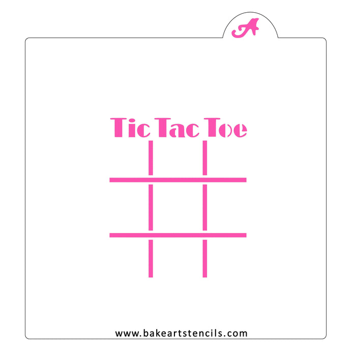 Halloween Tic Tac Toe Cookie Decorating Set bakeartstencil