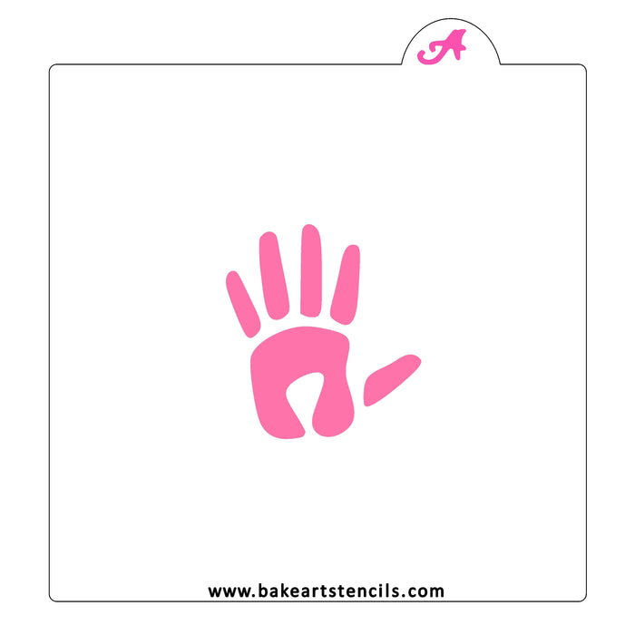 Handprint Cookie Stencil bakeartstencil