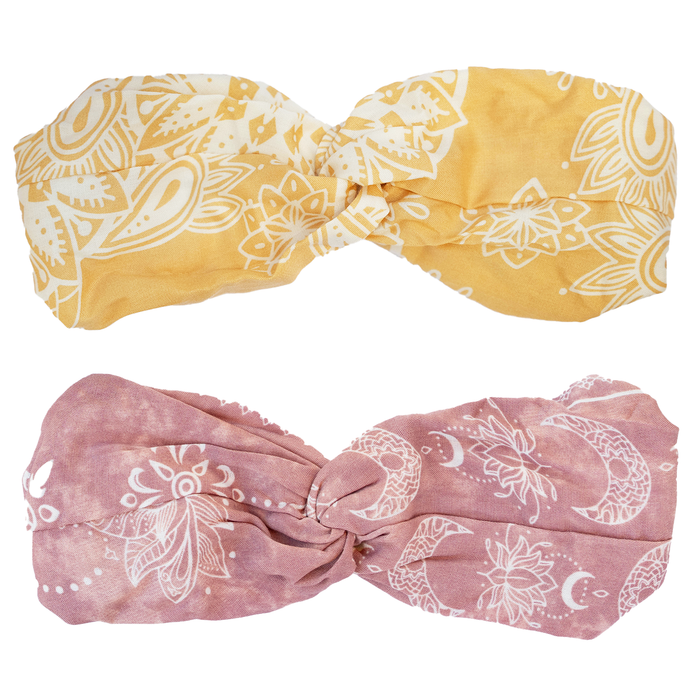 Havana Dusty Rose Headband Bundle, flat lay