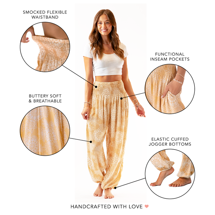 Havana Harem Pants, feature callouts