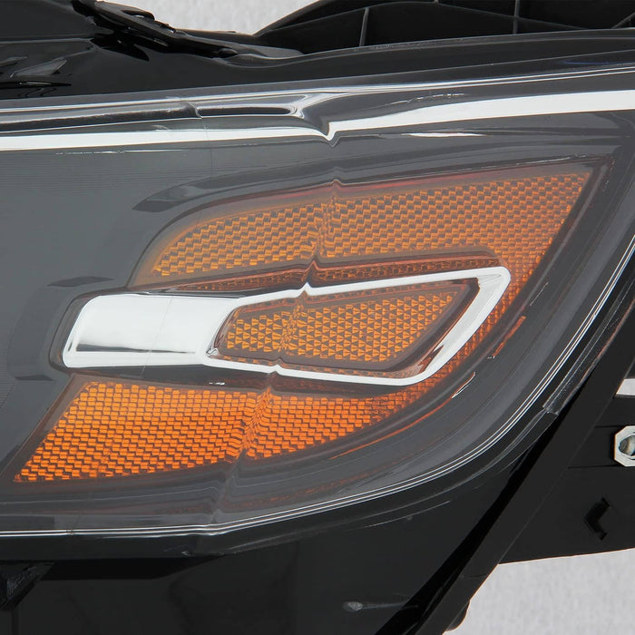 Headlights for 2014-2020 Chevy Impala All Black Housing (Left and Right)