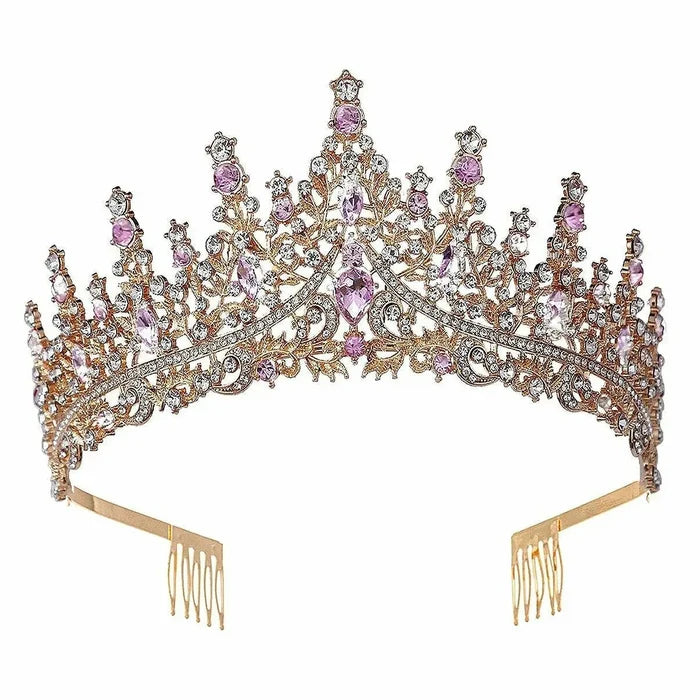 {High princess tower Rhinestone Tiara} - {} at {Linda Mariposa}