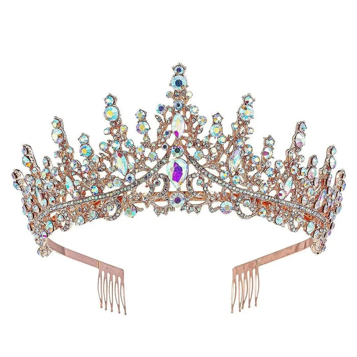 {High princess tower Rhinestone Tiara} - {} at {Linda Mariposa}