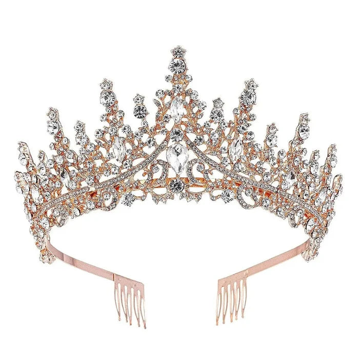 {High princess tower Rhinestone Tiara} - {} at {Linda Mariposa}