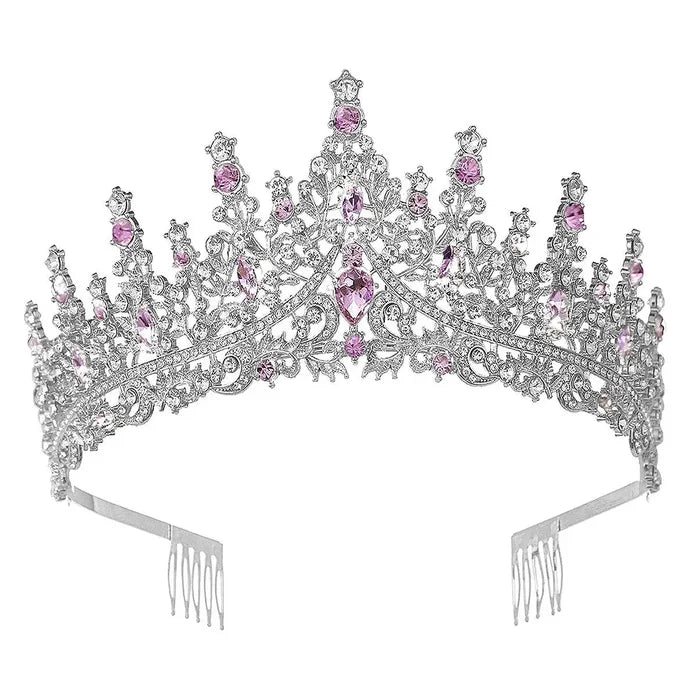 {High princess tower Rhinestone Tiara} - {} at {Linda Mariposa}