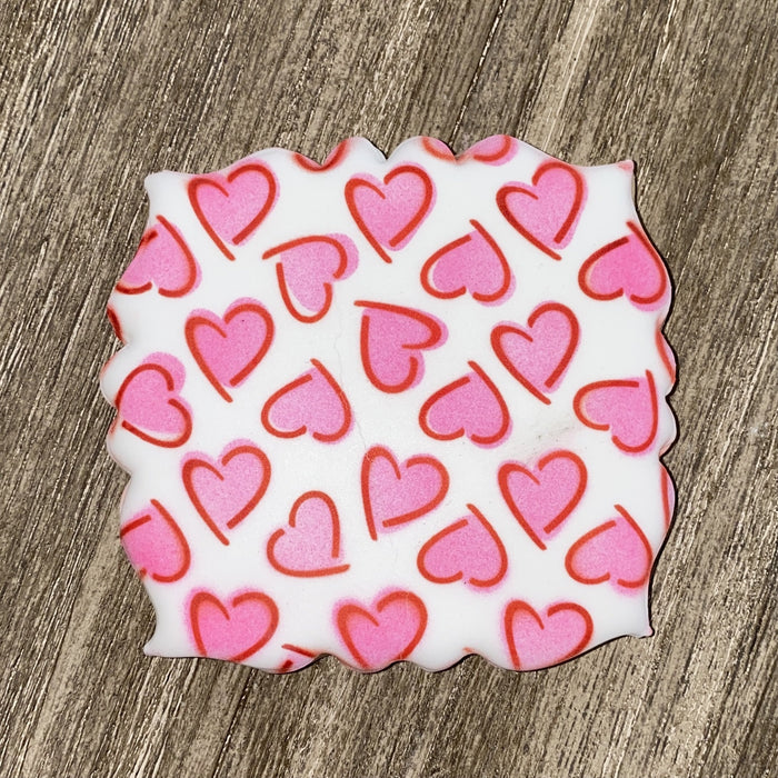 Highlighted Hearts Pattern Stencil Set bakeartstencil