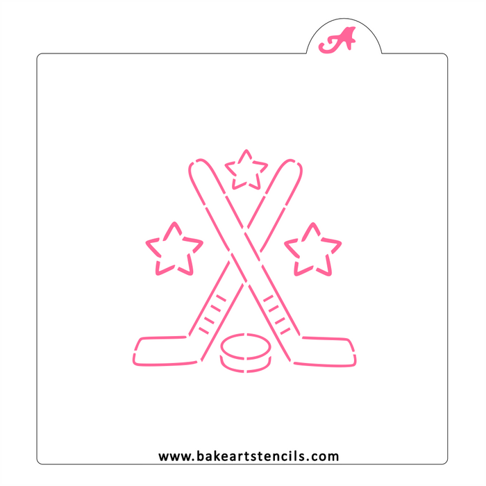 Hockey Game PYO Stencil bakeartstencil