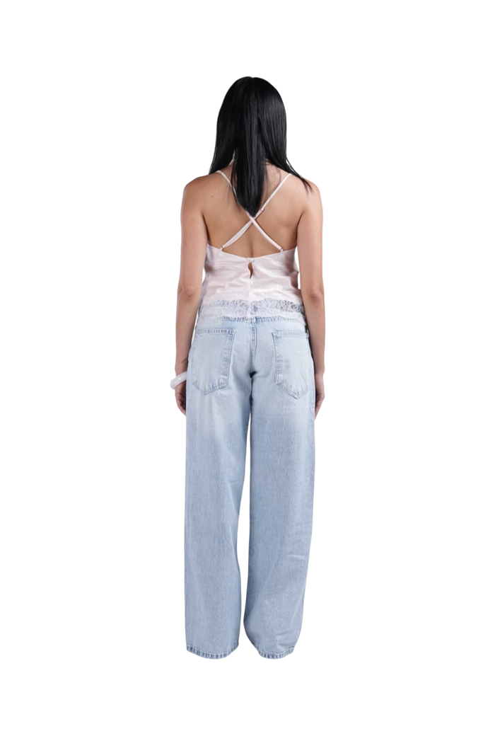 ICY LOW WASIT BAGGY DENIM