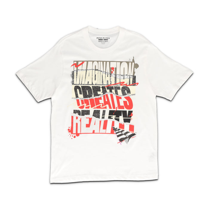 Imagination Creates Reality White T-Shirt