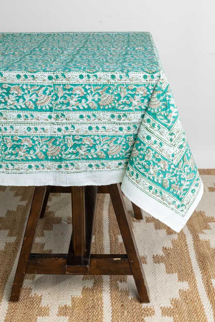 Teal Treasures / 53" x 83"