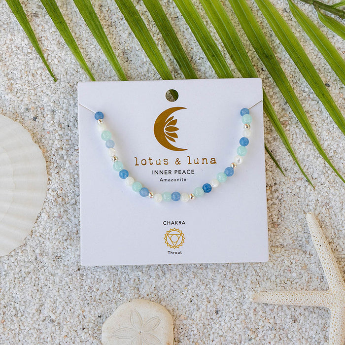 Inner Peace 4mm Healing Necklace, on brand card
