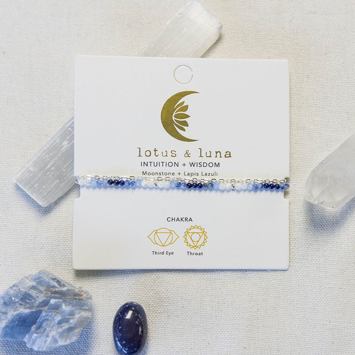 Intuition & Wisdom 2mm Layered Healing Bracelet, on the brand card