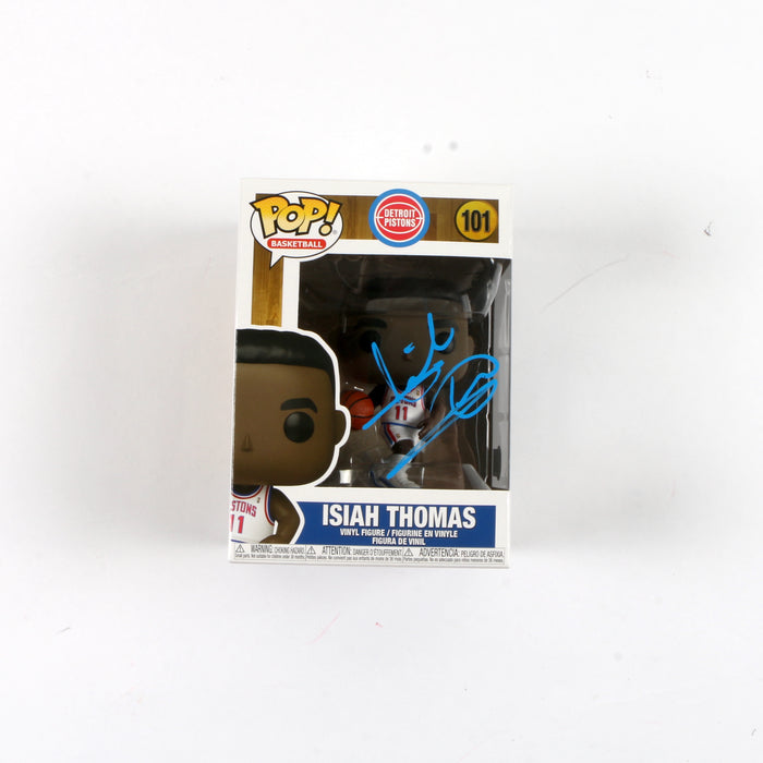 Isiah Thomas Signed Funko Pop 101 Isiah Thomas Detroit Pistons Beckett COA