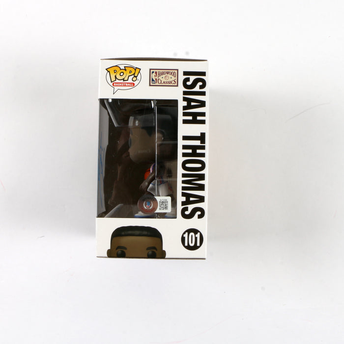 Isiah Thomas Signed Funko Pop 101 Isiah Thomas Detroit Pistons Beckett COA