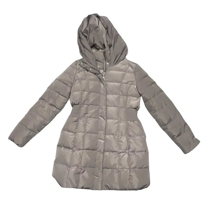Jacket Puffer & Quilted By Cole-haan In Grey, Size: M