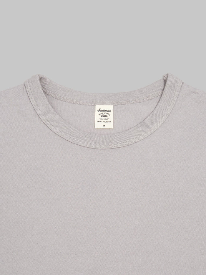Jackman Lead Off TShirt grey midweight collar