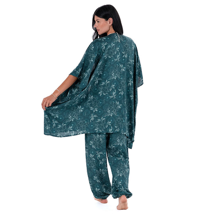 Jade Dahlia Lounge Set, back