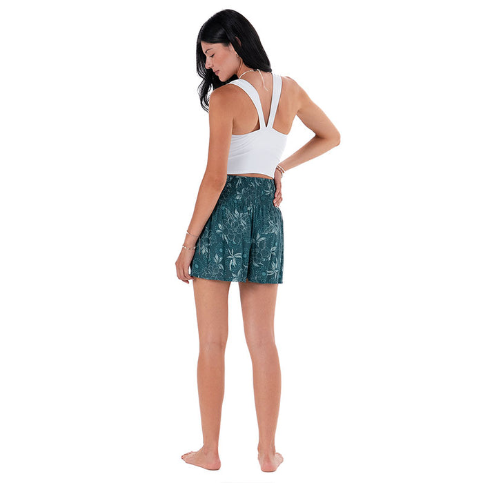 Jade Dahlia Shorts Lounge Set, back