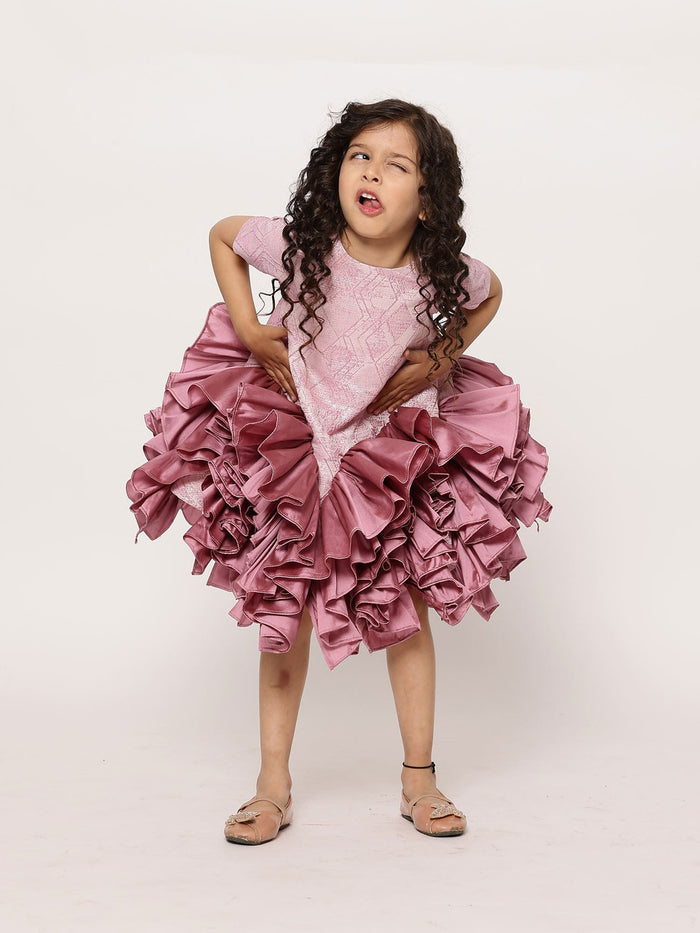 JANYAS CLOSET  Mauve Majestic Tulle Dream Dress*
