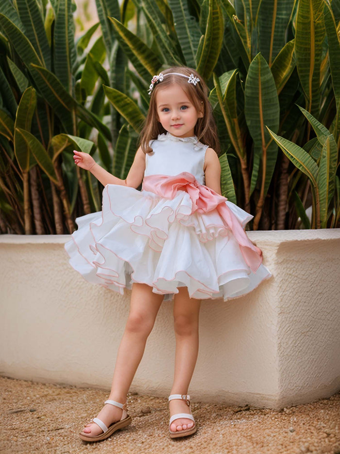 JANYAS CLOSET Princess Peach White Ruffled Dress