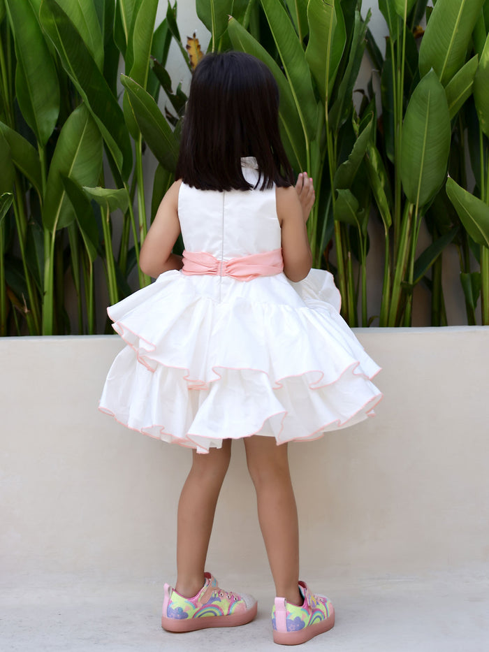 JANYAS CLOSET Princess Peach White Ruffled Dress