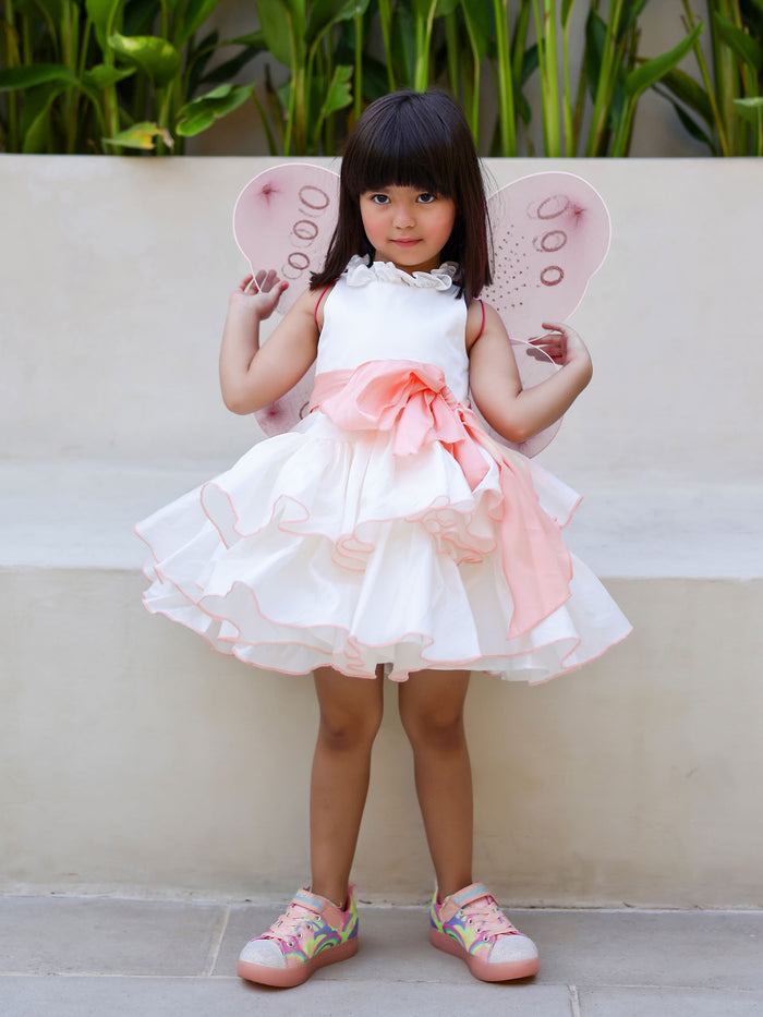 JANYAS CLOSET Princess Peach White Ruffled Dress