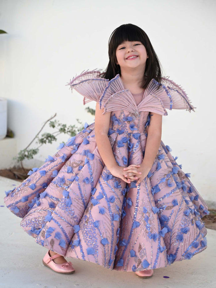 JANYAS CLOSET The Aisha Princess Mauve Couture Gown
