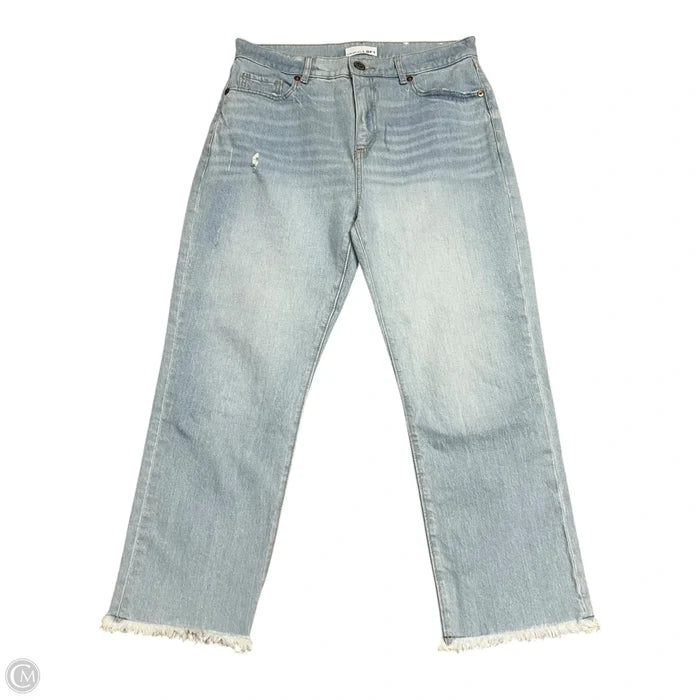 Jeans Cropped By Loft In Blue, Size: 4