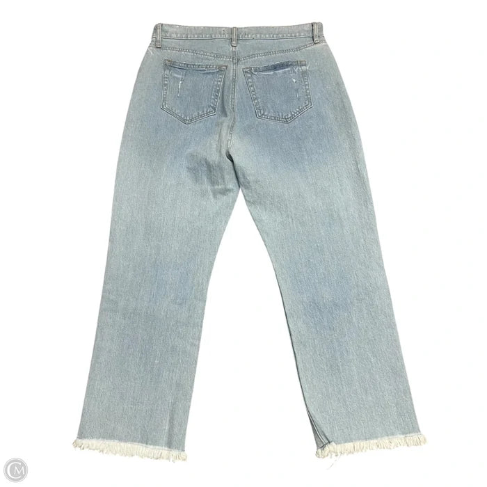 Jeans Cropped By Loft In Blue, Size: 4