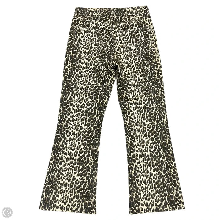 Jeans Flared By Just Black In Leopard Print, Size: 4
