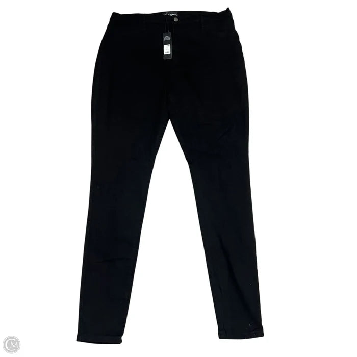 Jeans Skinny By Fashion Nova In Black Denim, Size: 3x