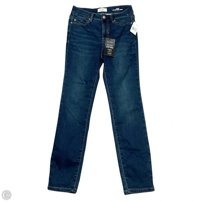 Jeans Skinny By Nicole By Nicole Miller In Blue Denim, Size: 4