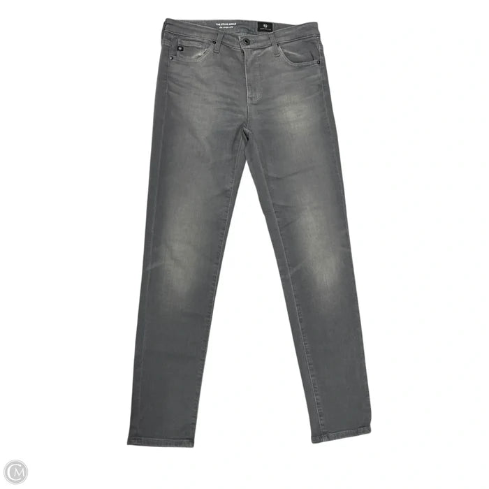 Jeans Straight By Adriano Goldschmied In Grey Denim, Size: 2