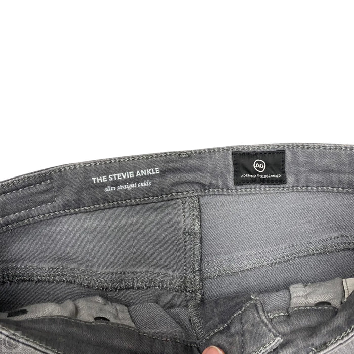 Jeans Straight By Adriano Goldschmied In Grey Denim, Size: 2