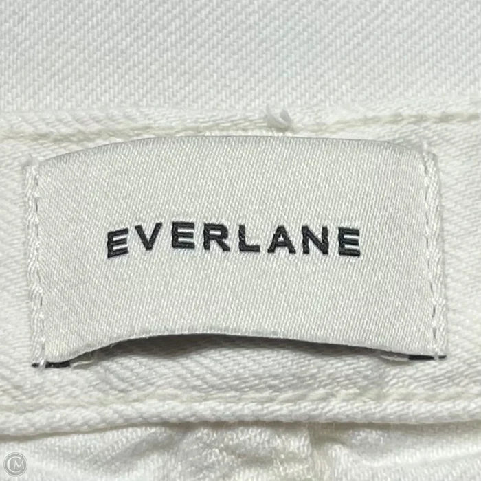 Jeans Straight By Everlane In Cream Denim, Size: 6
