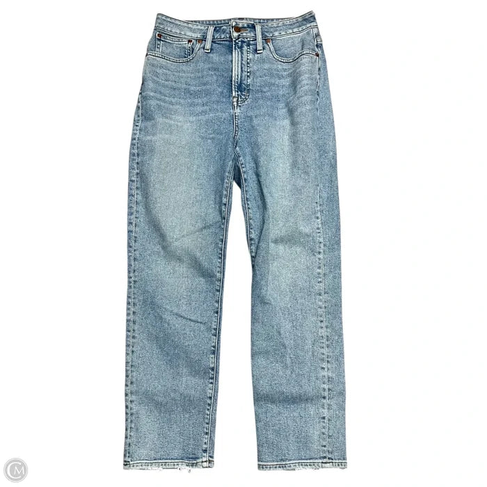 Jeans Straight By Madewell In Blue Denim, Size: 6