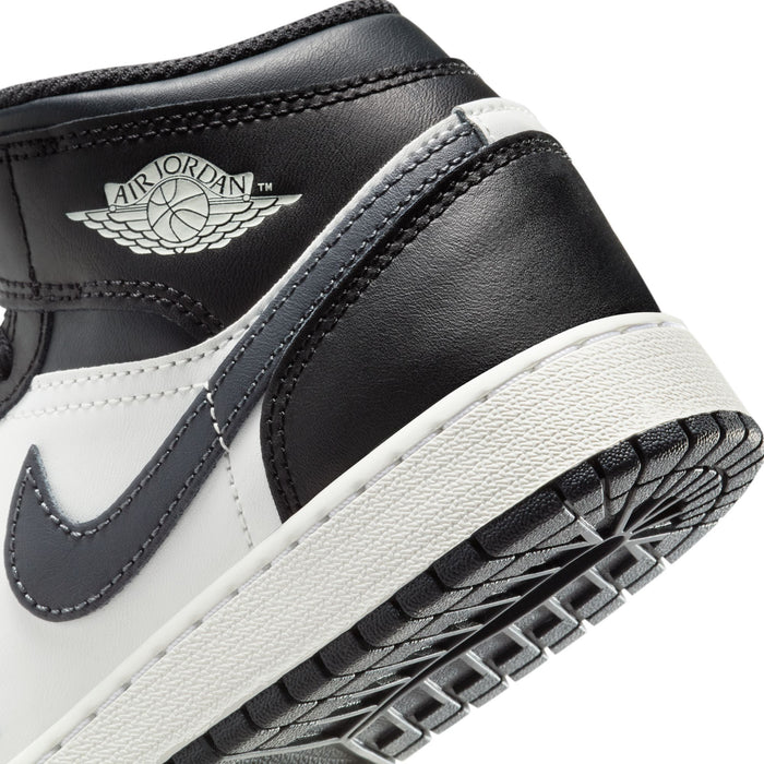 Jordan 1 Mid Off Noir Toe Gs