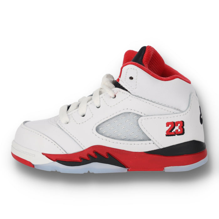 Jordan 5 Retro Fire Red Black Tongue TD