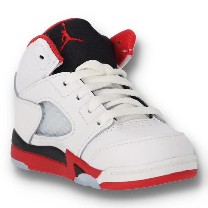 Jordan 5 Retro Fire Red Black Tongue TD