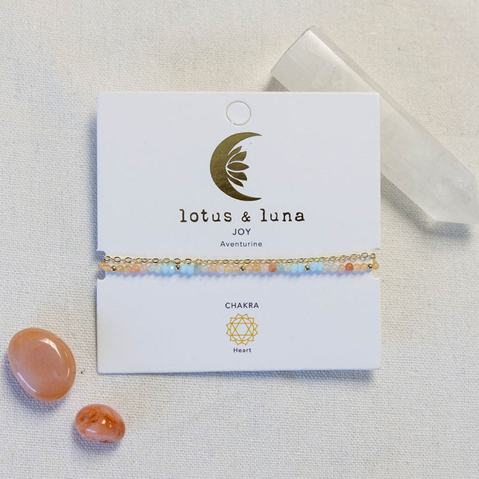 Joy 2mm Layered Healing Bracelet, on brand card
